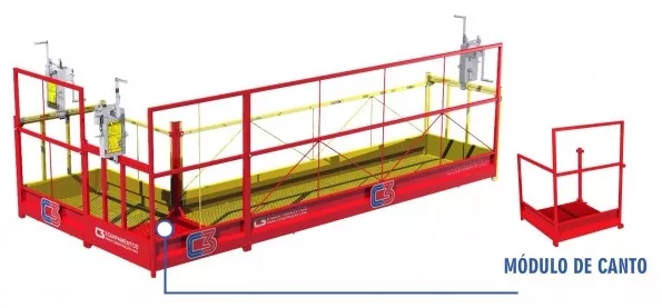 Andaime Suspenso Manual - Balancim Manual