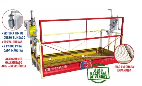 Andaime Suspenso Manual - Balancim Manual