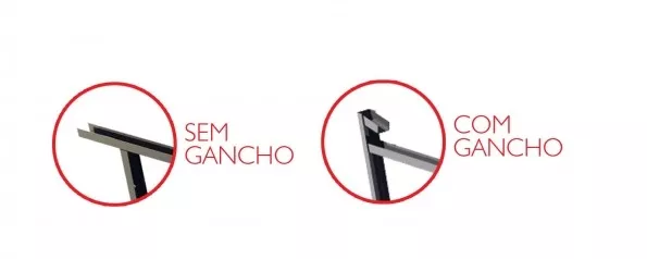 Bandeja de Prote??o Prim?ria com e sem gancho